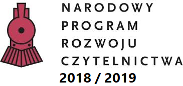 Logo programu rozwoju czytelnictwa 2018 na 2019