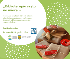 Plakat informujący o spotkaniu online