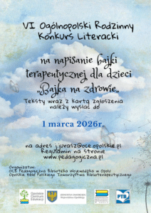 Plakat informujący o konkursie