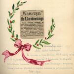 Wpis do Kroniki PBW w Opolu upamiętniający zdobycie przez B. Żurakowskiego nagrody w turnieju poetyckim, 1968 r.