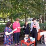 Ewa Zgadzaj-Martyniuk, Stowarzyszenie Regionu Kluczborskiego "Kobietom-Mammograf"; Zuzanna Gruszczyńska, Dominika nazarkiewicz, MiGBP w Kluczborku; Joanna Baran, RZPWE PBW Filia w Kluczborku