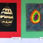 Prace plastyczne, autorzy: Maja S., kl. 2B i Natalia T., kl. 2C