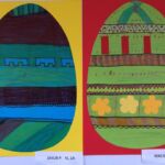 Prace plastyczne, autorzy: Jakub P., kl. A i Maciej P., kl. 1A