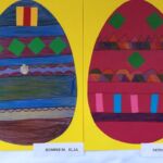 Prace plastyczne, autorzy: Dominik M., kl. 1A i Patryk J., kl. 1A