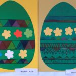 Prace plastyczne, autorzy: Błażej R., kl. 1A i Wojciech B., kl. 1A