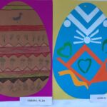 Prace plastyczne, autorzy: Fabian j., kl. 1A i Zuzia N., kl. 2C