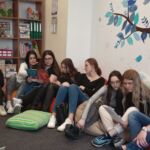 Warsztaty ze studentami prowadzone przez Justynę Jurasz