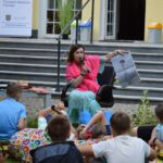 Justyna Jurasz podczas ,,Czytania na trawie"